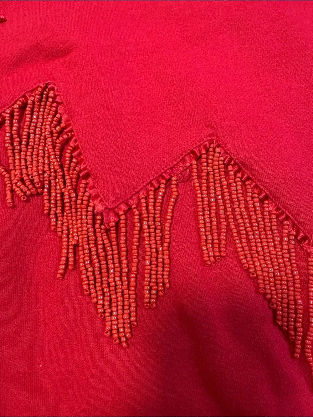 H&M Red Beaded Detail Sweatshirt - Picture 3 of 3